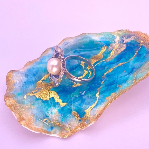 Freshwater Pearl with 925 Silver Ring - Picture 4 of 8